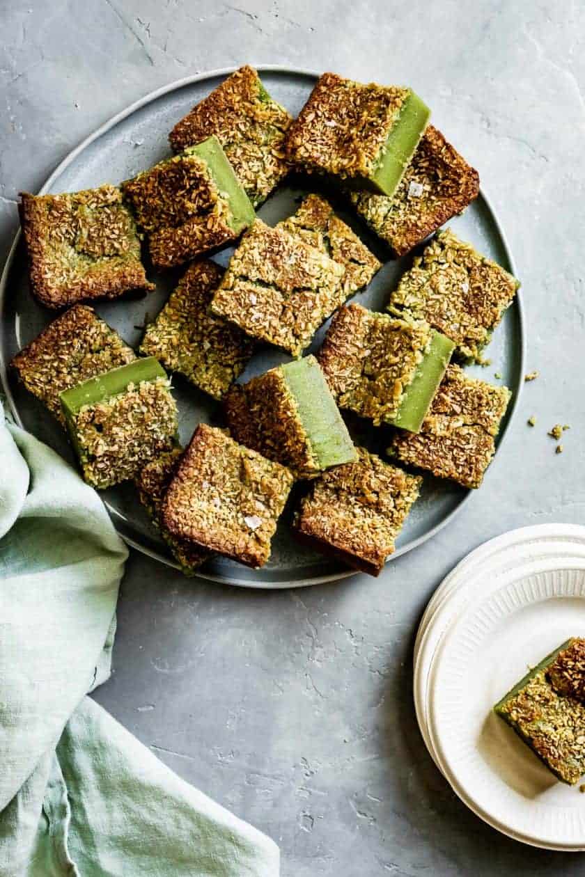 Matcha Mochi Cake - Snixy Kitchen