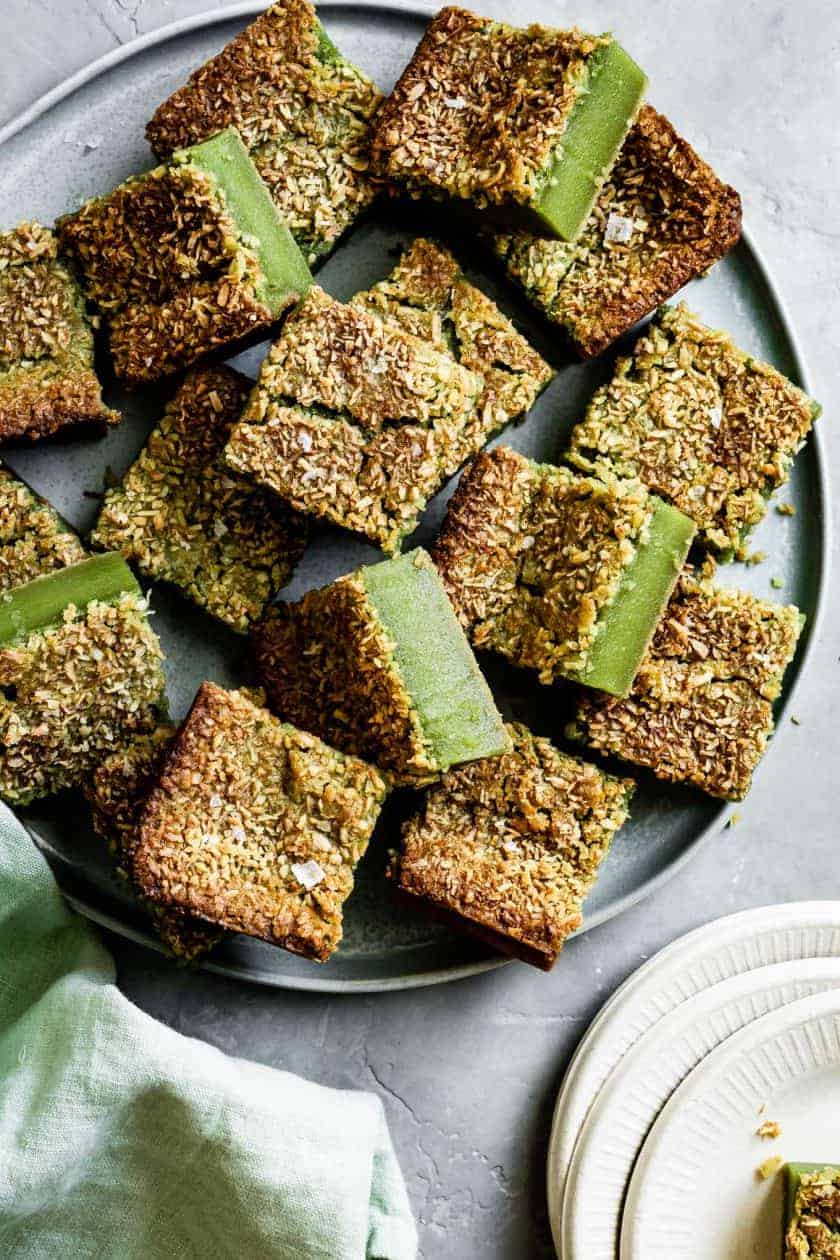 Matcha Mochi Cake - Snixy Kitchen